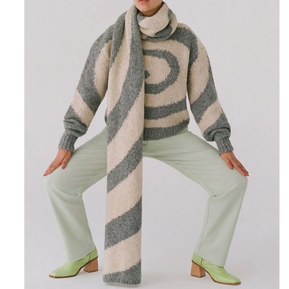 Paloma Wool Accessories - Paloma Wool Dixit scarf - gray melange wool blend